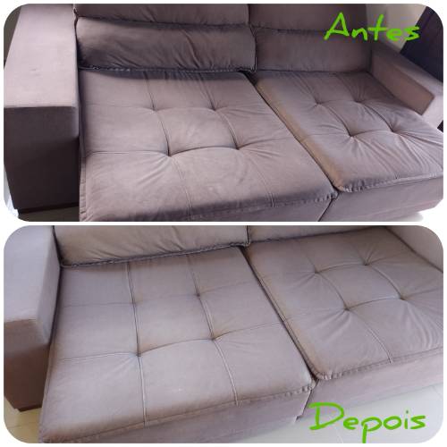 Antes e Depois de vários de nossos serviços de limpeza de estofados